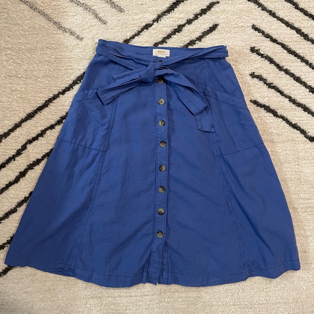 Maeve button down skirt